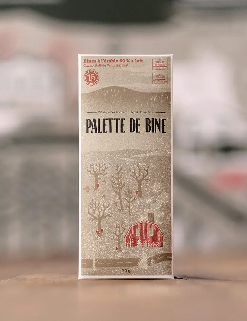 Chocolat 60 % au lait et sucre d’érable | Domaine des 15 lots