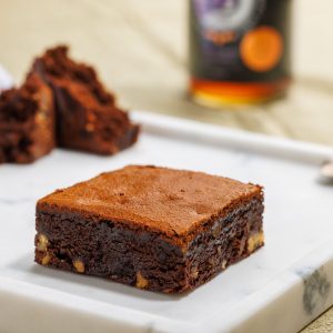 Brownies au chocolat noir, érable et noix de Grenoble (fait avec de la farine sans gluten)