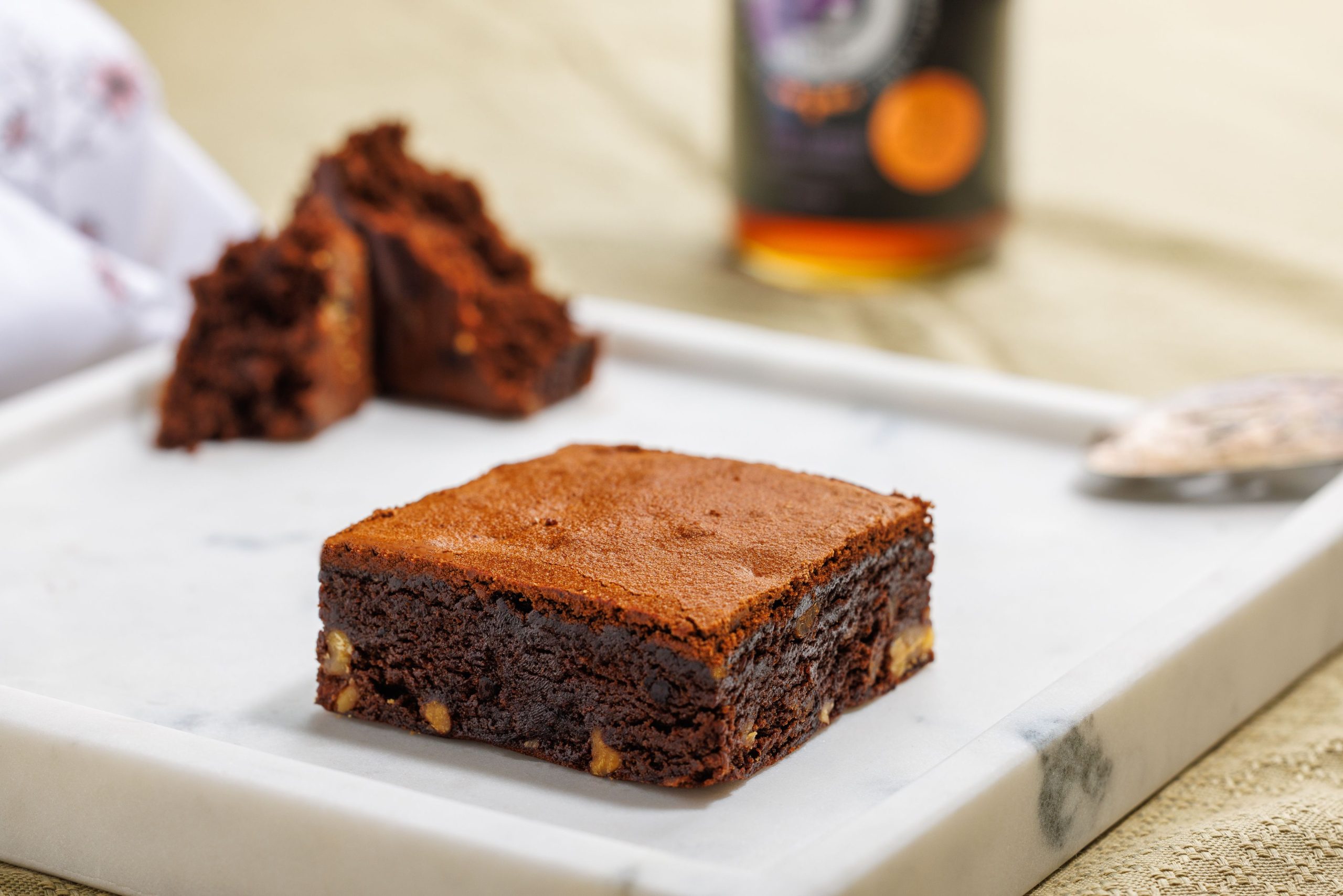 Brownies au chocolat noir, érable et noix de Grenoble (fait avec de la farine sans gluten) | Domaine des 15 lots