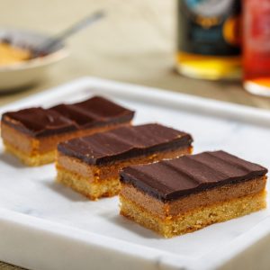 Barre Twix végane (fait avec de la farine sans gluten)