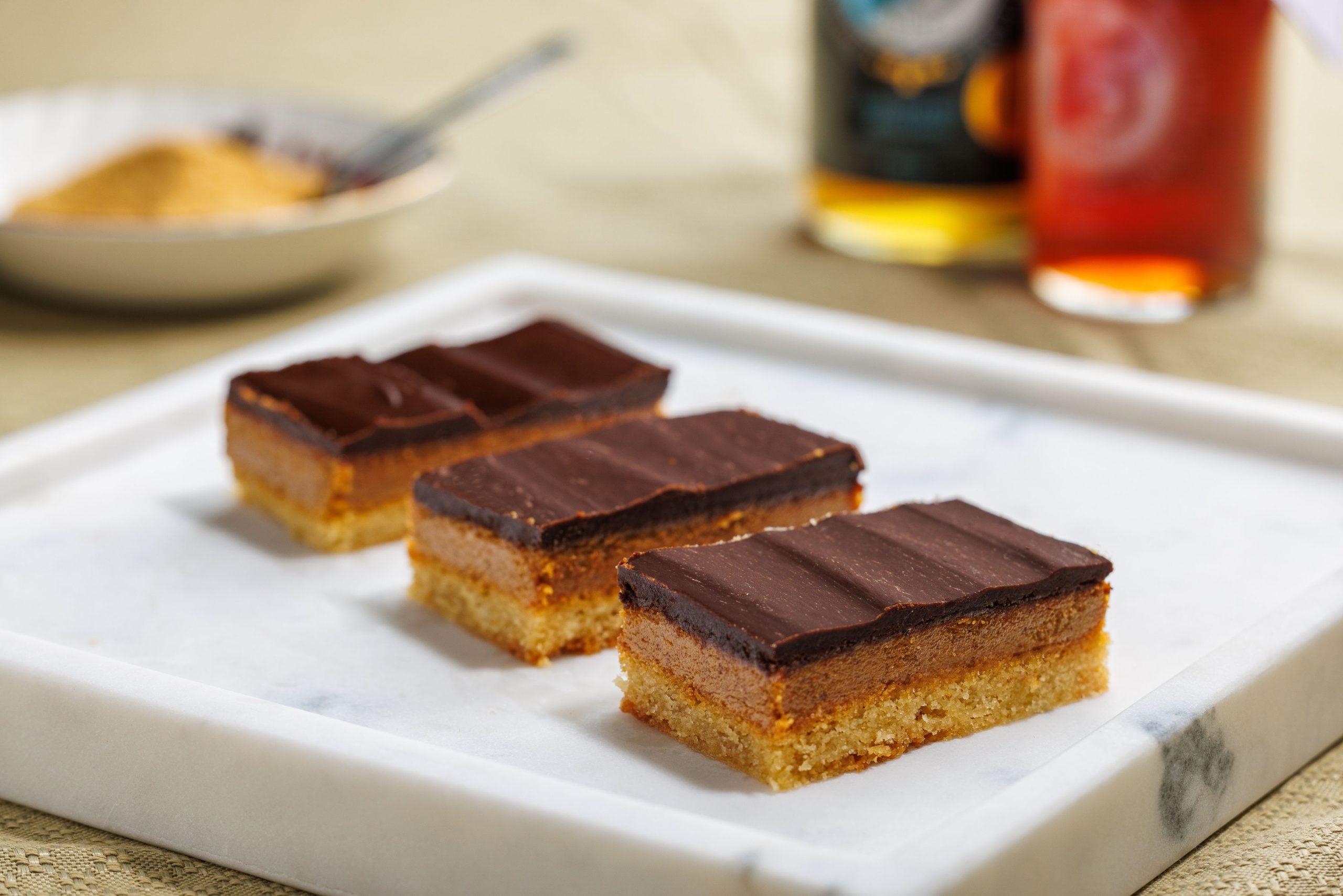 Barre Twix végane (fait avec de la farine sans gluten) | Domaine des 15 lots